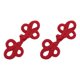 thumbnail image 2 of Botones De Rana Con Nudo Chino, Botones Para Cubierta De Silla, 2 Uds., Para Abrigos, Traje, Cárdigan, Rojo, 2 of 2
