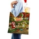 thumbnail image 4 of Leo y Tig Bolso de tela con estampado de lienzo para mujer, bolsa de compras reutilizable y estética, con cremallera interior, regalo para mujer,40*45cm., 4 of 6