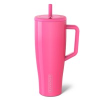 Vaso Brümate Era 1183 Ml Con Mango, Pajita Y Tapa De Acero Inoxidable