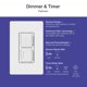 thumbnail image 4 of Interruptor regulable Lutron LED+ con temporizador blanco (MACL-L3T251BG-WH), 4 of 6
