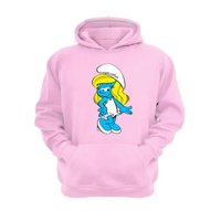 Genérico - Polerón Canguro Pitufina Rosa Talla S Unisex