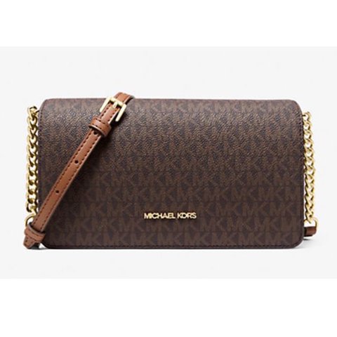 Cartera Michael Kors Crossbody Mediana Jet Set Marrón