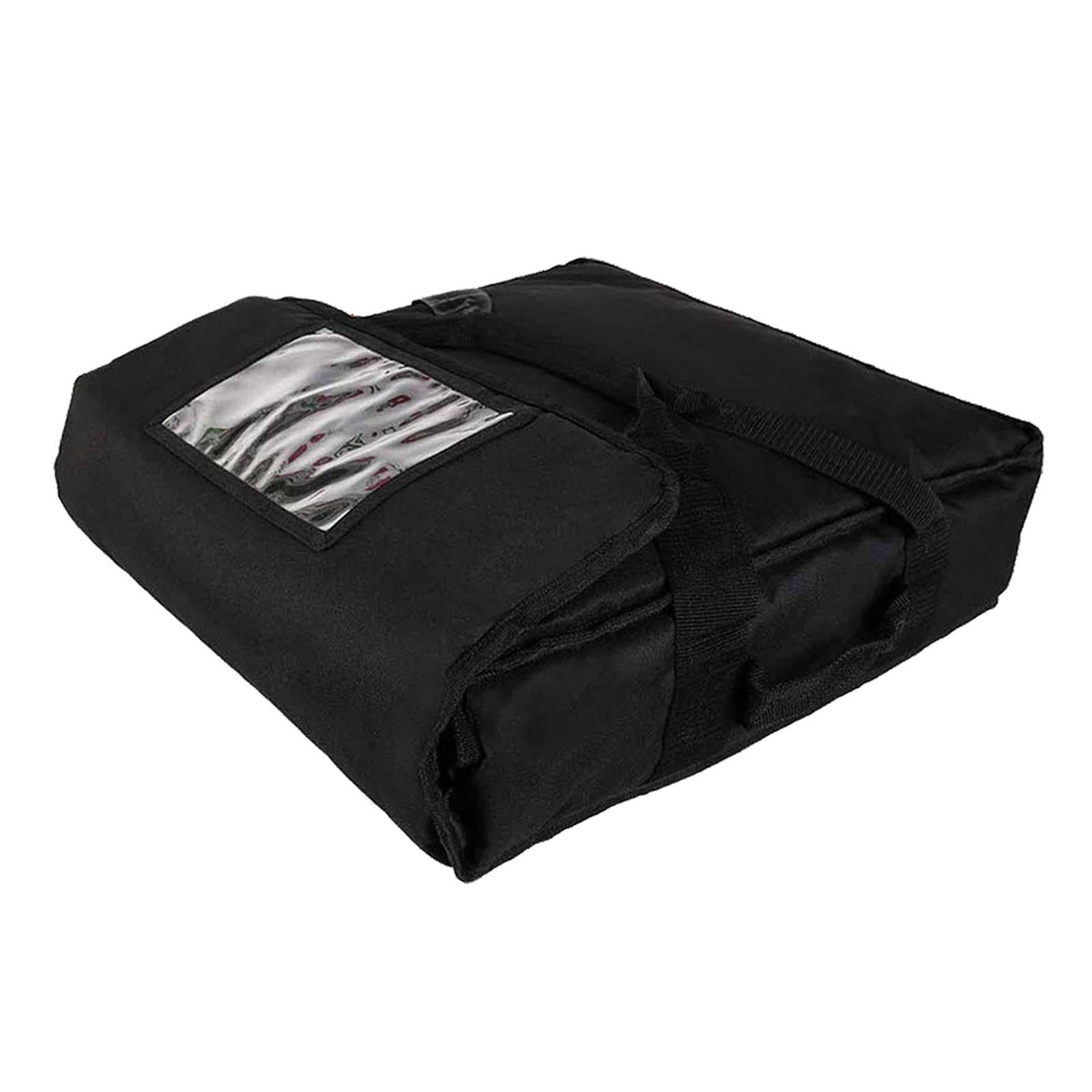 Magideal - Bolsa Para Pizza Develivey, Portador De Pizza Aislado, Asa De Transporte Reforzada, Bolsas Calentadoras Para Pizza Fáciles De Limpiar, Bolsa De Entreg Negro 50x50x16cm