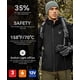 thumbnail image 2 of Chaqueta térmica iHood para hombre impermeable con capucha desmontable, 2 of 8