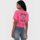thumbnail image 2 of Polera Mujer Fun Manga Corta Crop Fucsia Corona, 2 of 5