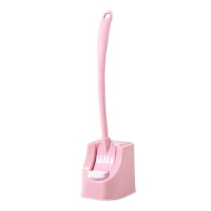 Magideal - Escobilla De Baño Con Soporte, Escobilla De Baño, Fregadora De Inodoro, Cepillo De Limpieza, Cabezal De Cepillo De Doble Cara Para Inodoro Doméstico Rosa