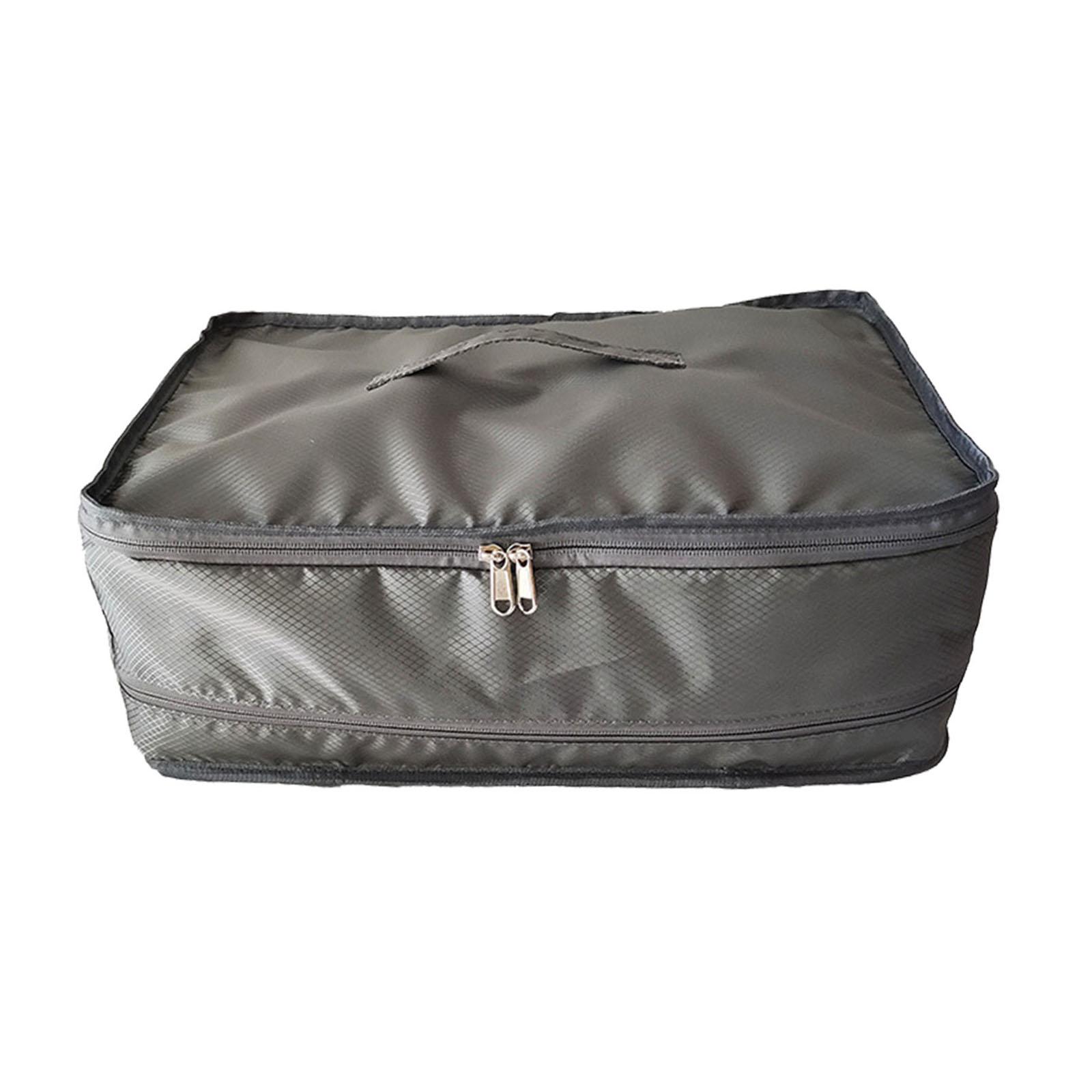 Magideal - Organizador De Equipaje Portátil, Bolsas De Almacenamiento De Viaje, Organizador De Equipaje De Viaje, Bolsa De Almacenamiento De Maleta, Para Acampar Gris