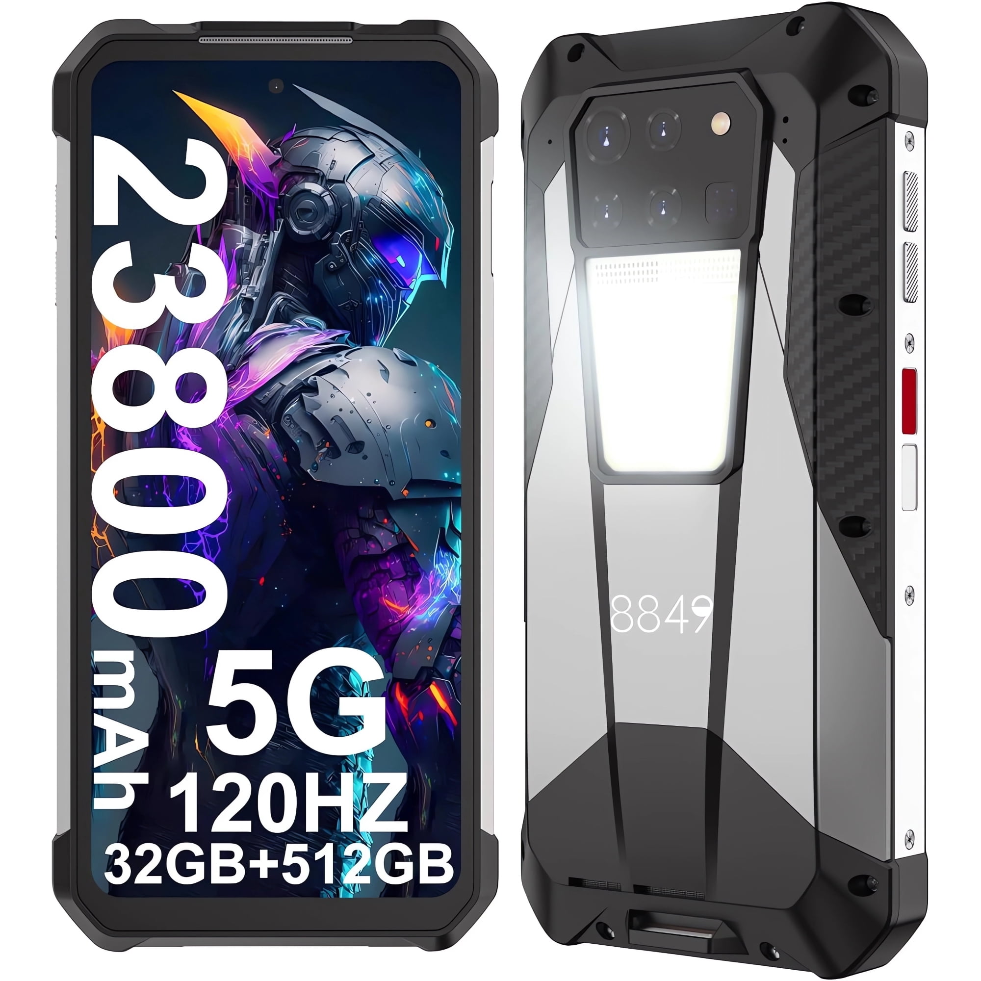 Unihertz 8849 Tank 3 Pro - Celular 5g Con Proyector Láser De 120 Pulgadas
