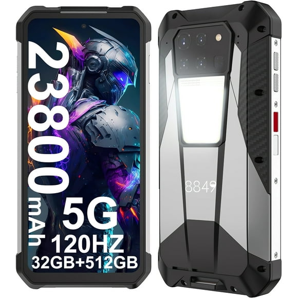 Unihertz 8849 Tank 3 Pro - Celular 5G con Proyector láser de 120 pulgadas