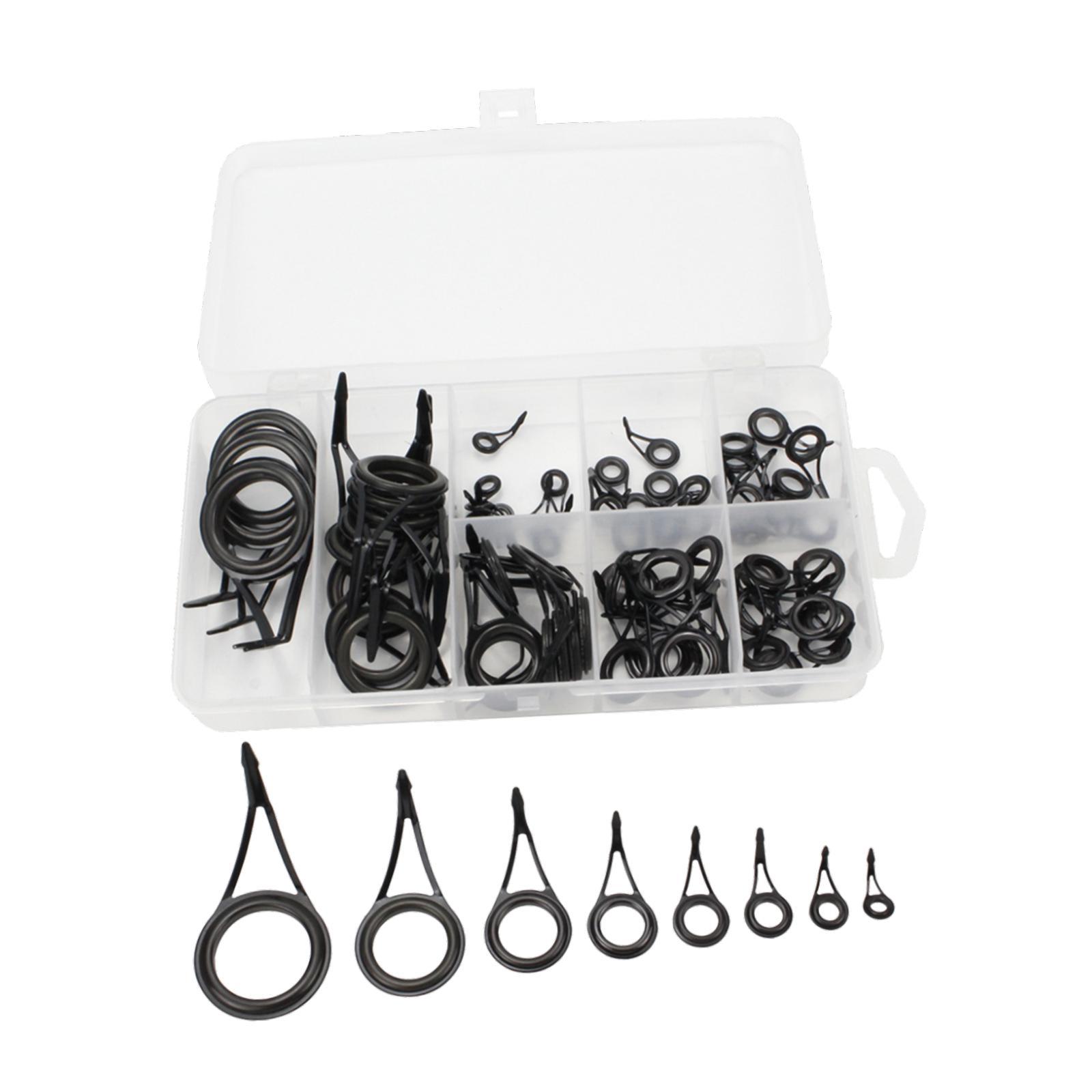 Ioensy - Juego De 75 Guías Para Cañas De Pescar, Piezas Para Entusiastas De La Pesca Con Caña