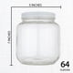 thumbnail image 3 of Tarro de vidrio Kitchentoolz de medio galón, boca ancha con tapa, 1.9 L, 3 of 8