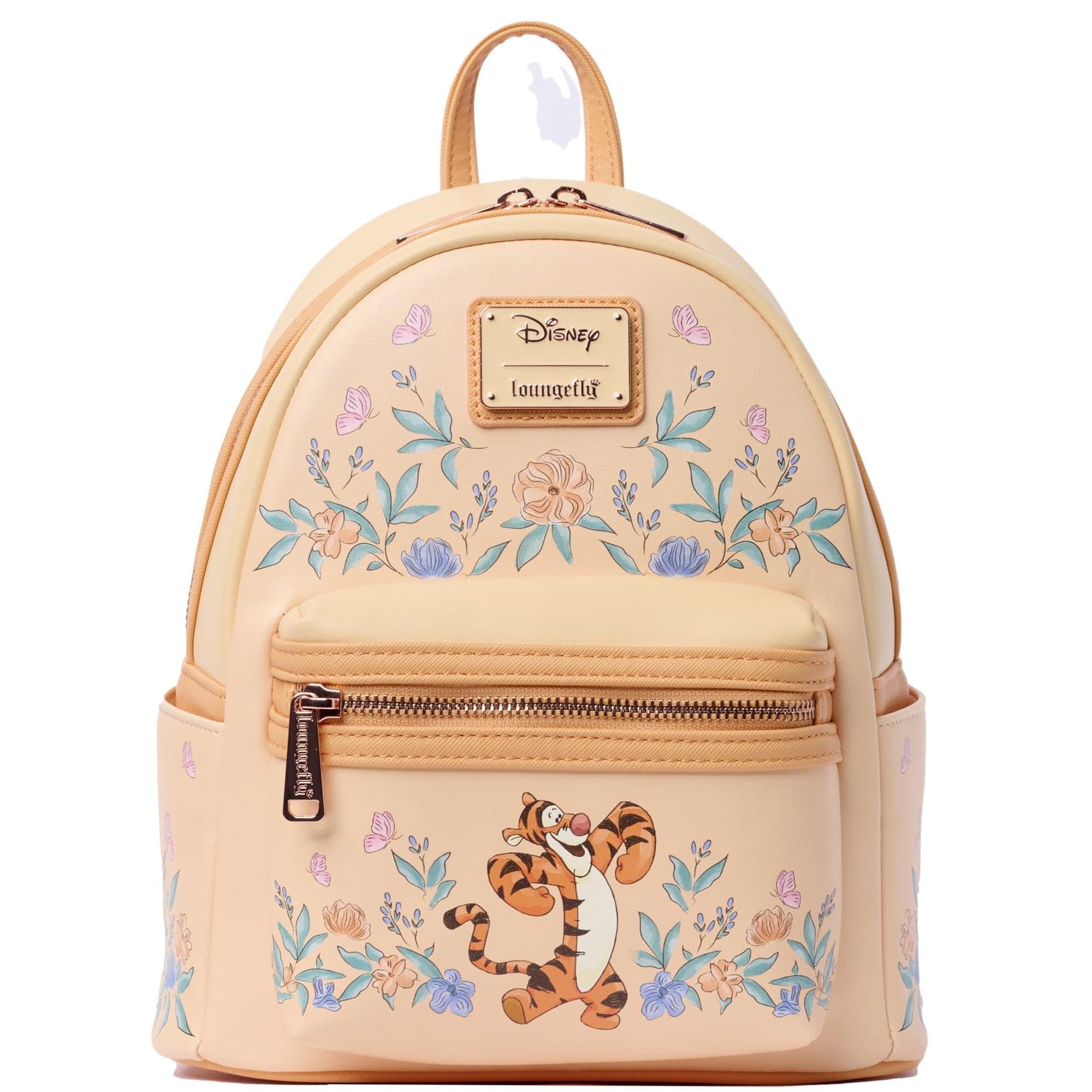 Mochila Loungefly Tigger Minibolso Con Estampado Floral Melocotón