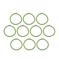 Magideal - Cuerda Elástica Para Trampolín, 10 Piezas, Cuerda Elástica, Bandas Elásticas, 8 Mm, Accesorios Para Trampolín, Cuerda Elástica Para Trampolín Interior Verde
