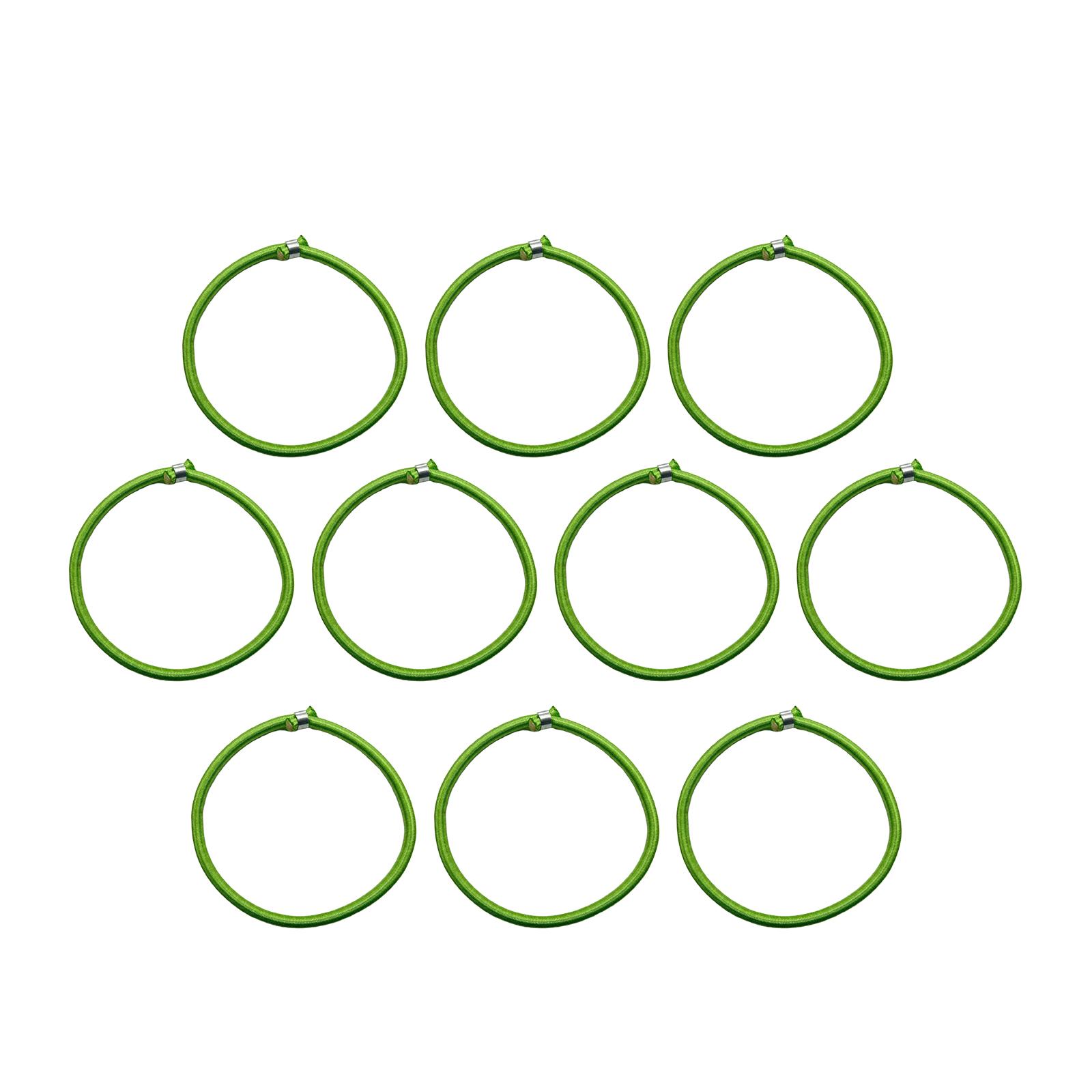 Magideal - Cuerda Elástica Para Trampolín, 10 Piezas, Cuerda Elástica, Bandas Elásticas, 8 Mm, Accesorios Para Trampolín, Cuerda Elástica Para Trampolín Interior Verde