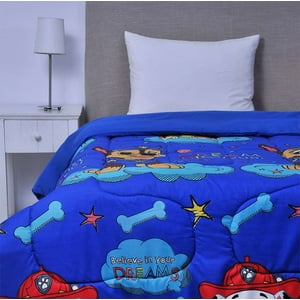 Mashini - Cubrecama Plumón Infantil Niña Nilño Paw Patrol Azul