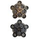 thumbnail image 1 of 2pcs Adivinación Candelabro Resina Velas Con Candelabros Artesanales, 1 of 5
