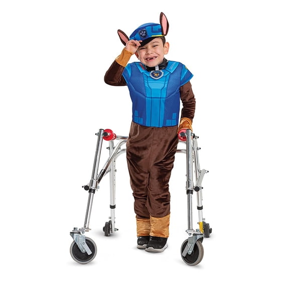 Disfraz de Chase Paw Patrol para niños, talla mediana 3T-4T