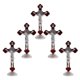 thumbnail image 2 of 5 Piezas Estatua De Crucifijo Figura De Cruz Magnética Decoración De Accesorios INRI, 2 of 3