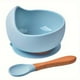 thumbnail image 1 of 1set Baby Feeding Bowl And Spoon Set, Silicone Baby Bowl Suction Cup With Wooden Spoon Silicone Suction Base Non Slip Baby First Feeding Kit Gift For Toddler Children Girls Boys, 1 of 5