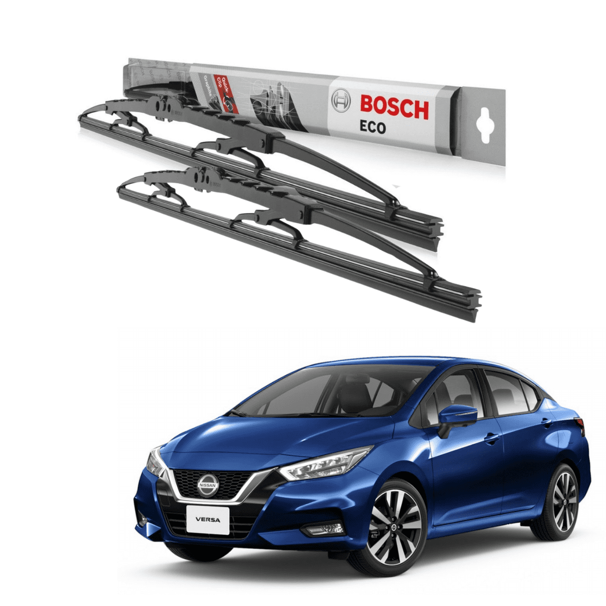 Plumillas Bosch Eco Para Nissan Versa 2020-2023