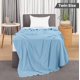 thumbnail image 2 of Manta Utopia Bedding, 100% algodón, color azul cielo [tamaño doble, 90 x 72 pulgadas], 350 g/m², manta térmica ligera, suave y transpirable para todas las estaciones, 2 of 8