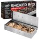 thumbnail image 1 of Caja ahumadora de acero inoxidable Kaluns con tapa abatible para astillas de madera, 1 of 7