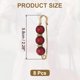 thumbnail image 2 of Broches de Perlas, Broche de Seguridad Decorativo de Moda para Suéter Chal Clip de Cristal para Cuello Vestido Camisa Accesorios de Ropa para Mujeres, Rojo, 8 piezas, 2 of 7
