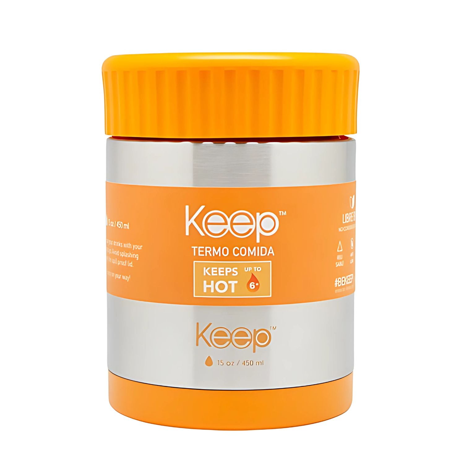 Termo Comida Keep 450 Ml Color Naranja - Ps