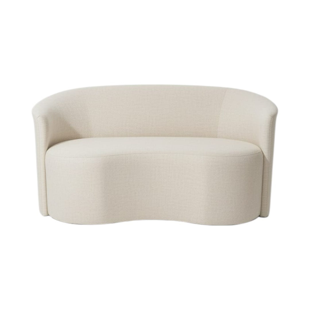 Diseños Valestrini - Sofa Curvo En Lino Crudo