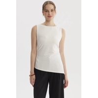 Fashionspark - Polera Mujer Basta Asimétrica Crudo - Ll