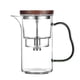thumbnail image 2 of Tetera De Cristal De 550ml, Infusor De Té, Hervidor Resistente Al Calor Para Hoteles, Hogar, Oficina, Mango Negro, 2 of 3