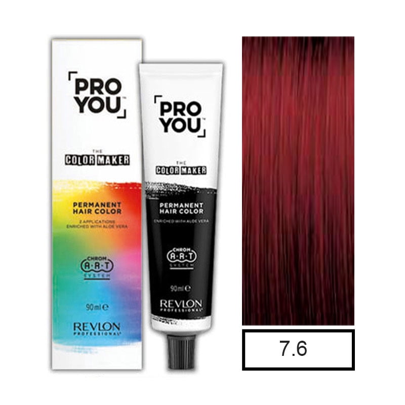 Revlon - Tintura 7.6 Pro You Rubio Medio Rojizo 90ml Mas Oxidante