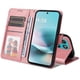 thumbnail image 3 of Funda Billetera para Motorola Moto G100 5G 2025 con Porta Tarjetas y Soporte Ajustable Rosa, 3 of 5
