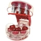 thumbnail image 3 of Cocina Ayuda Cereza PitterDeluxe Multi Fruta Pit Corer Cortador de núcleo Remover Preparación Ayudante Máquina Mason Jar Tool Gadget Rojo para 6 Cerezas Cimeneas Olivas Bañas, 3 of 3
