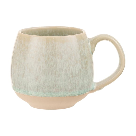 Taza Cerámica Acuarela Verde 360 ml