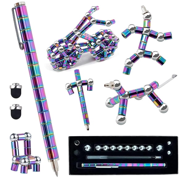 Fidget Pen Jopstacext Cool Toys, descompresión magnética, metal