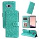 thumbnail image 1 of Funda tipo cartera FOXDOCK para Samsung Galaxy S8 Plus , diseño girasol en relieve, cuero PU, cierre magnético, soporte y tarjetero, 1 of 5