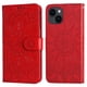 thumbnail image 3 of Funda tipo cartera FOXDOCK para iPhone 13 , diseño girasol en relieve, cuero PU, cierre magnético, soporte y tarjetero, 3 of 5