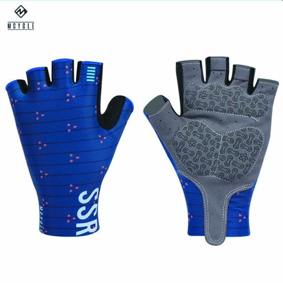 Guantes Corto Azul L
