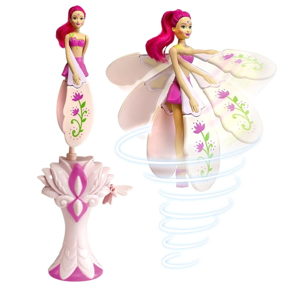 Muñeca voladora de juguete Sky Dancers Fucsia Fantasy para niños mayores de 6 años