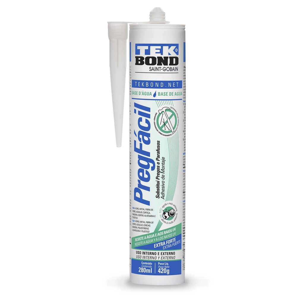 Adhesivo Sin Clavos Preg Facil Base Agua 420grs. - Tekbond