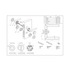 thumbnail image 3 of Cerradura de embutir puertas de oficinas, cocina - patio. Cilindro ambos lados. Manillas ambos lados, Modelo: TUTU. (Negro mate). SKU: SDE200-BL.KIT.TUTU, 3 of 3
