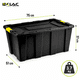 thumbnail image 2 of Caja Plástica Organizadora Baul 100 Litros Con Tapa Multiuso, 2 of 8