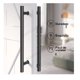 thumbnail image 4 of Manillon Doble Acero Inoxid 100cm Para Puerta Madera Cristal, 4 of 4