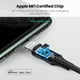 thumbnail image 3 of [Certificado Apple MFi] Cable auxiliar de iPhone para estéreo de coche, cable de audio auxiliar Lightning a 3,5 mm de 1 m compatible con todos los iOS, compatible con iPhone 14/13/12/11/SE/XS/XR/X 8 7, 3 of 7