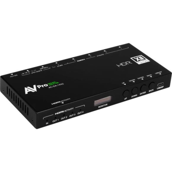 Amplificador HDMI AVPro Edge 1x4 8K60 48 Gbps
