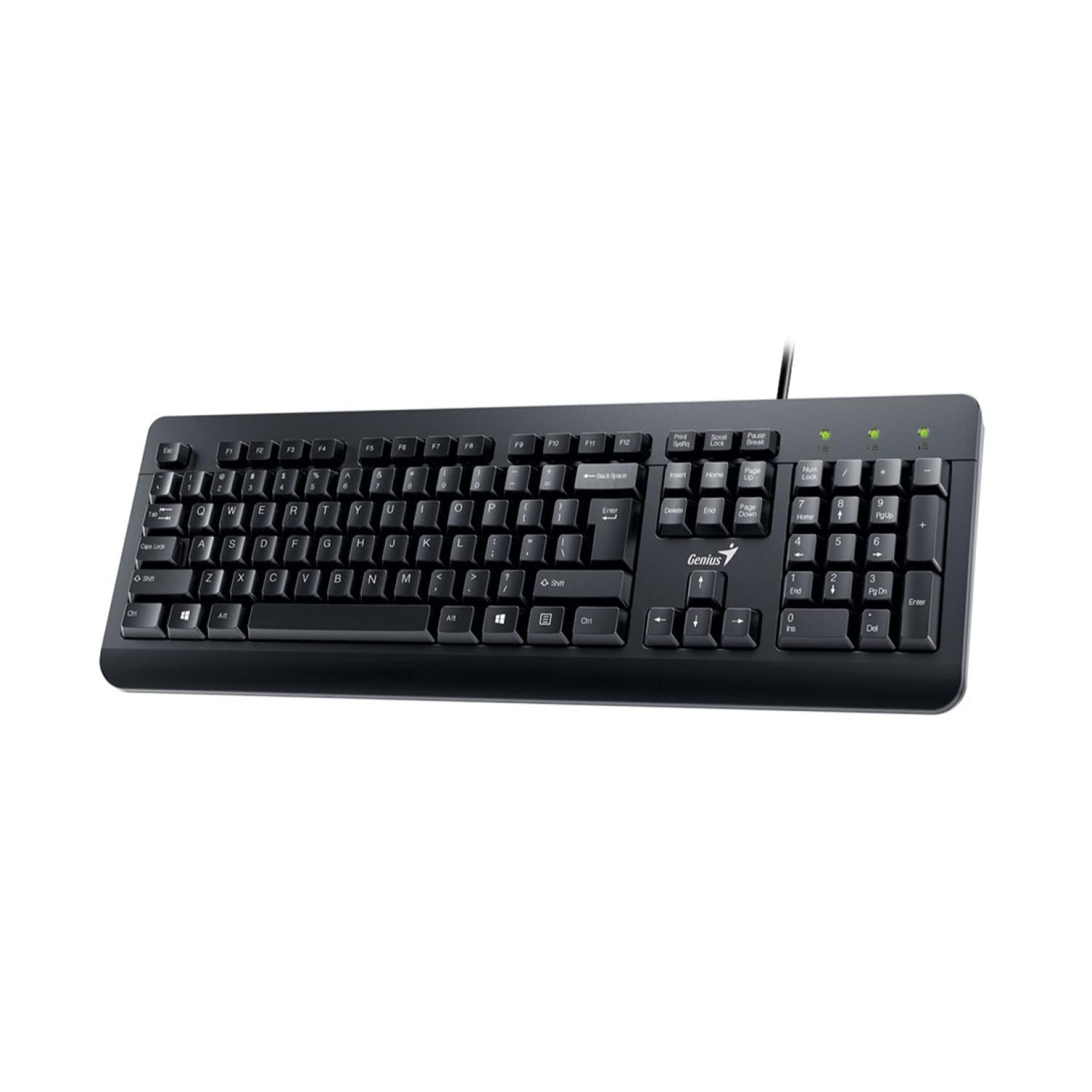 Genius - Kit Teclado Y Mouse Alambrico Usb Km-160 Negro