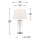 thumbnail image 4 of Lámpara de Mesa 360 Lighting 66 cm Rellenable de Níquel Cepillado, 4 of 9
