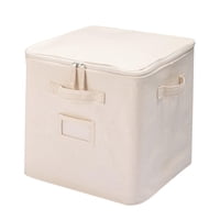 Magideal - Cubo De Almacenamiento Para Manta De Edredón, Contenedor Organizador, Bolsa De Almacenamiento De Ropa, Cajas De Almacenamiento De Tela Para Edredón, Con Tapa Estilo B