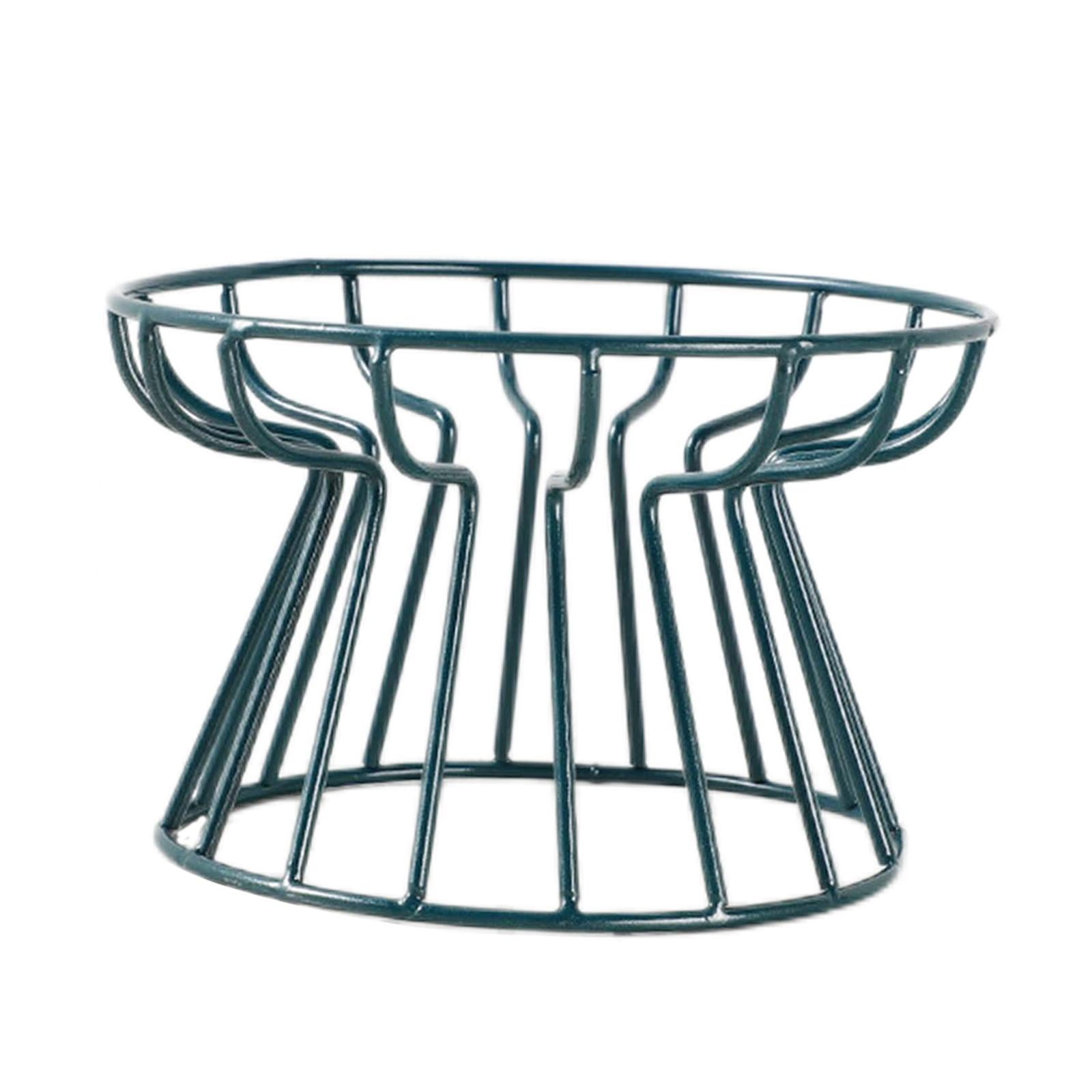 Magideal - Cuenco De Cerámica Para Mascotas, Cuenco De Agua Para Comida De Mascotas, Soporte De Hierro, Enlatado Para Aperitivos, Cuenco Para , Soporte Verde Soporte Elevado Verde